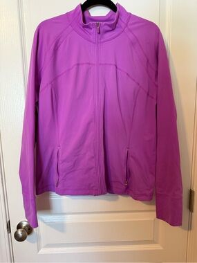 GAP Women's Bright Purple Full-Zip Utility Jacket